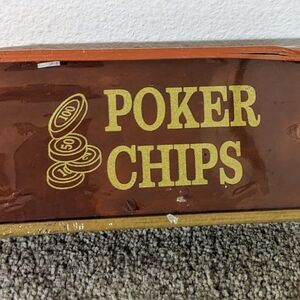 Ankyo 60 Count Poker Chips Set‎ with Rack, New In Sealed Box
